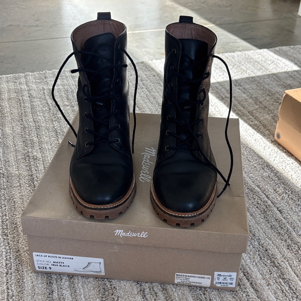 Madewell Levi Lace up Boots